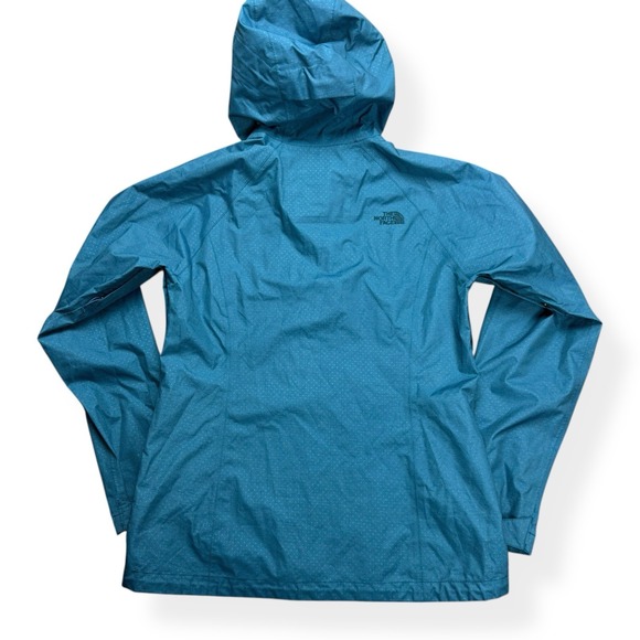 The North Face Jacket Women's Medium Blue HyVent 2.5L Hooded Waterproof Rain - Picture 16 of 16